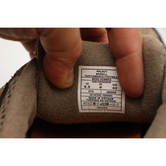 Merrell Men\'s Moab Ventilator Hiking Size 8.5 W Shoes Walnut Brown Vibram 86595W main image 5